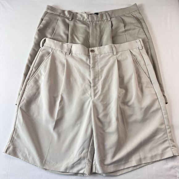 Dockers & Izod men’s khaki golf shorts size 38 - Picture 1 of 9